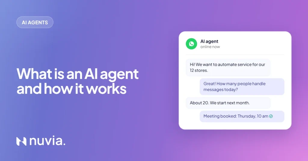 What Is an AI Agent? How It Works in Sales and Support