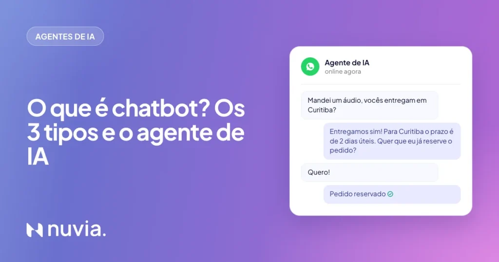 O que é chatbot? Tipos, como funciona e agente de IA