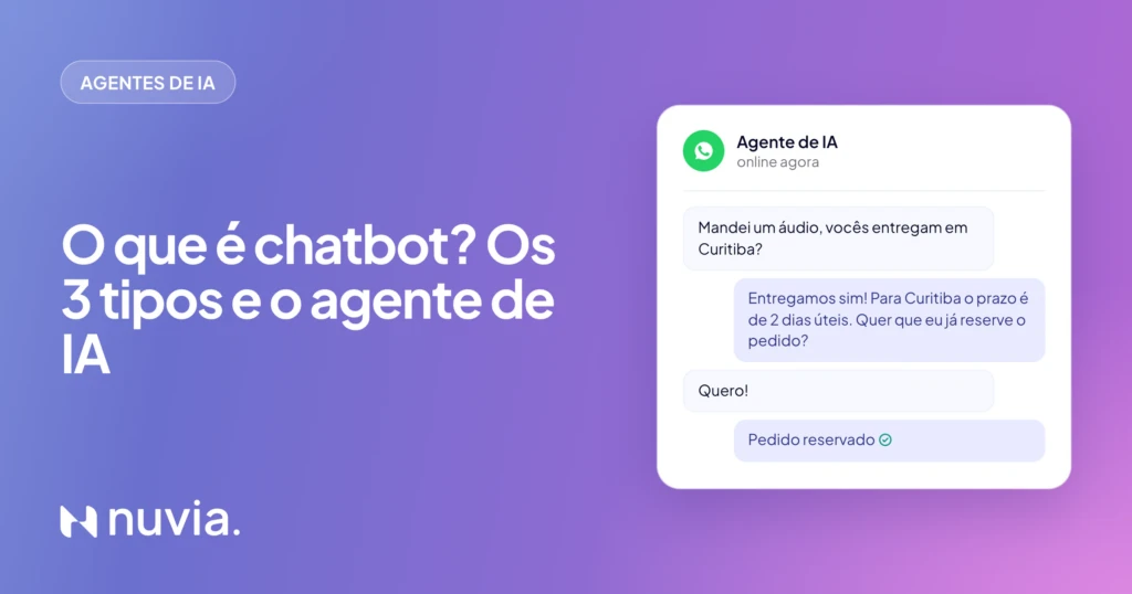 O que é chatbot? Tipos, como funciona e agente de IA